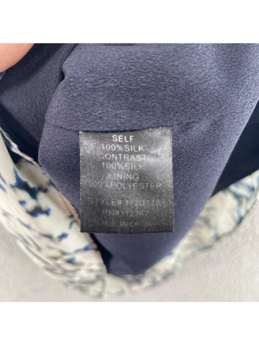 Greylin Anthropologie Dress Womens Small Navy Blouson Silk Mini Surplice Pleated